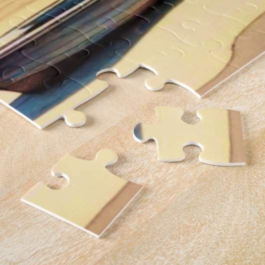 Beach House op het zand Legpuzzel (Zijkant)