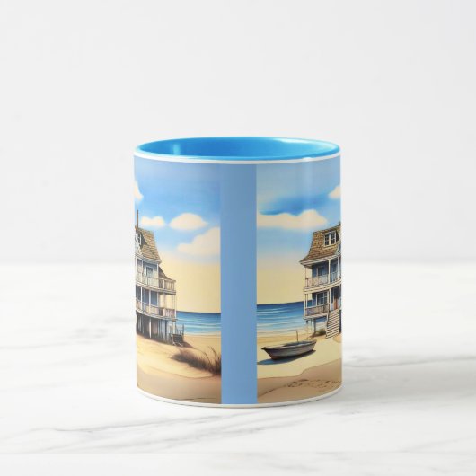 Beach House op het zand Mok (Midden)