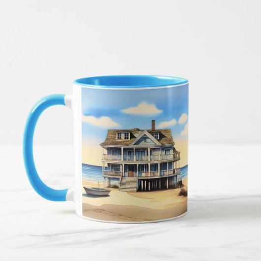 Beach House op het zand Mok (Links)