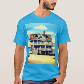 Beach House op het zand T-shirt (Voorkant)