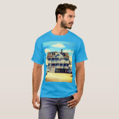 Beach House op het zand T-shirt (Voorkant volledig)