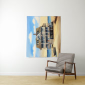 Beach House op het zand Wandkleed (In situ)