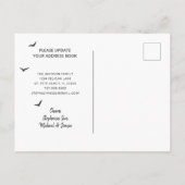 Beach House Palm Tree verplaatst naar Florida Aankondigingskaart (Achterkant)