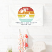 Beach House Palm Trees Family Reunion Nautical Spandoek (Insitu)