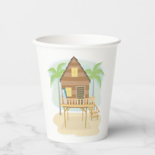 Beach House Papieren Bekers (Voorkant)