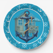 Beach House Papieren Borden Papieren Bordje (Voorkant)