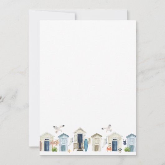 Beach House Party Kaart (Achterkant)