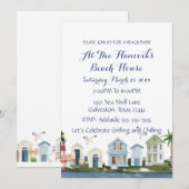 Beach House Party Kaart (Voorkant / Achterkant)