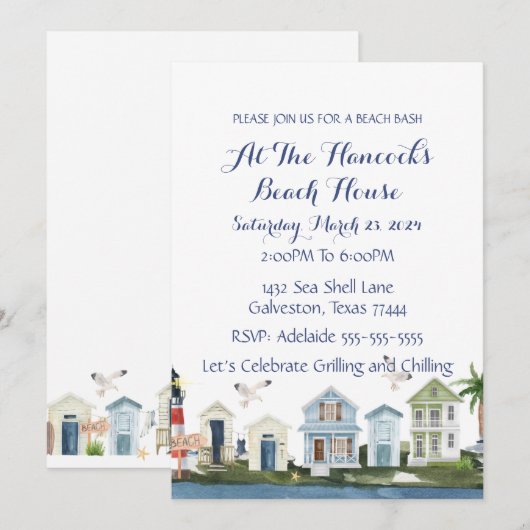 Beach House Party Kaart