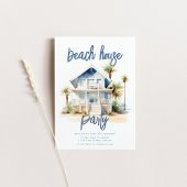 Beach House Party Uitnodigen Kaart
