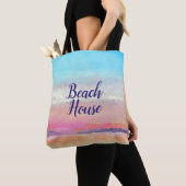 Beach House Pastel Sunset Tas (Dichtbij)