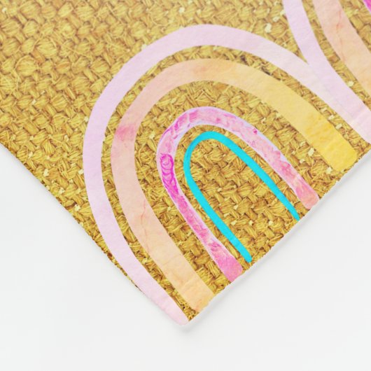 Beach House Pineapple Fleece Deken (Hoek)