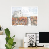 Beach House Poster (Thuiskantoor)