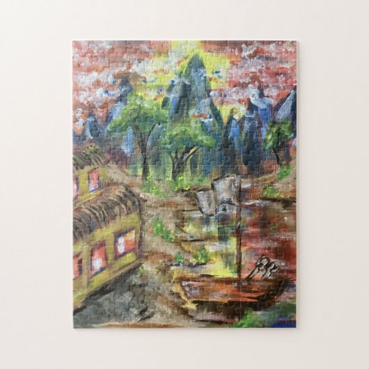 Beach House Puzzel Legpuzzel (Verticaal)