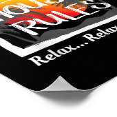 Beach House Regels Zomervakantie T Shirt cadeau vo Poster (Hoek)