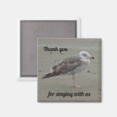 Beach House Rental Unique Seagull Guest Dank u Magneet (Voorkant / Achterkant)