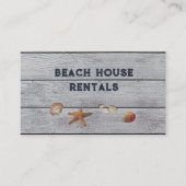 Beach House Rentals Visitekaartje (Voorkant)