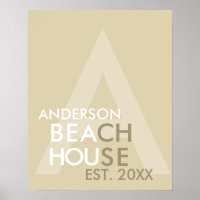 Beach House Retro Modern minimalist - op maat gema