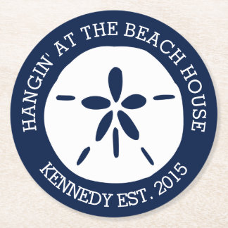 Beach House Ronde Kartonnen Onderzetter