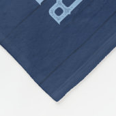 Beach House Rules Coastal Navy Blue Custom Family Fleece Deken (Hoek)