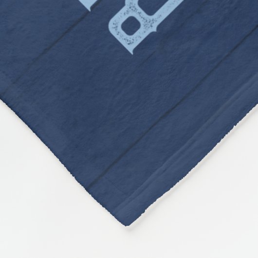 Beach House Rules Coastal Navy Blue Custom Family Fleece Deken (Hoek)