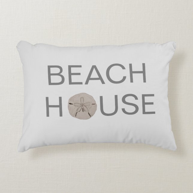 Beach House Sand Dollar Accent Pillow Accent Kussen (Voorkant)