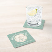 Beach House Sand Dollar Paper-Onderzetter Kartonnen Onderzetters (Insitu)