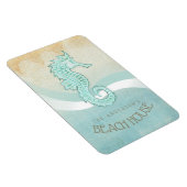 Beach House Seahorse Aqua Blue ID623 Magneet (Rechterzijde)