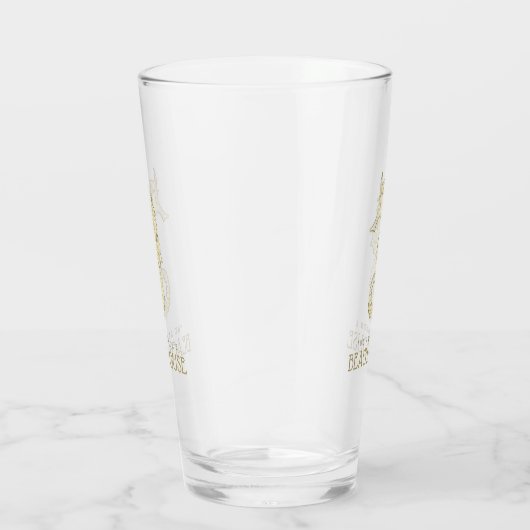 Beach House Seahorse Gold ID623 Glas (Rechts)