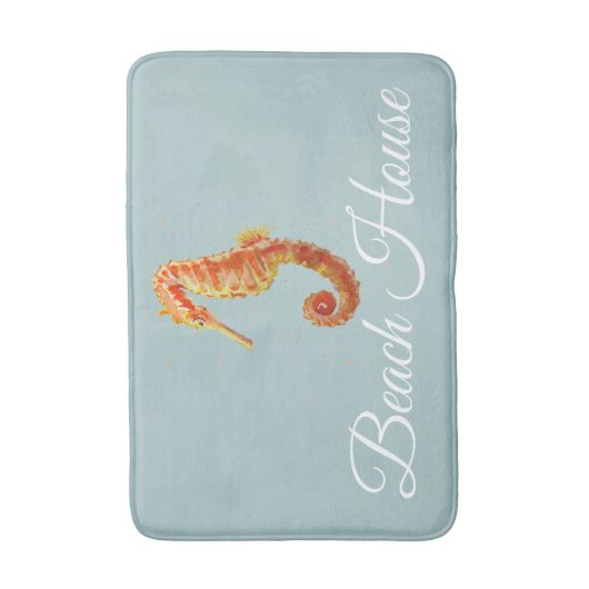 Beach House Seahorse Medium Bath Mat (Voorkant Verticaal)