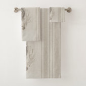Beach House Seahorse Seashore Bad Handdoek (Insitu)