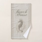 Beach House Seahorse Seashore Bad Handdoek (Handdoek)