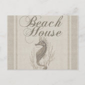 Beach House Seahorse Seashore Briefkaart (Voorkant)
