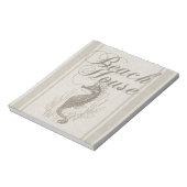 Beach House Seahorse Seashore Notitieblok (Linkerzijde)