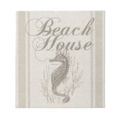 Beach House Seahorse Seashore Notitieblok (Voorkant)