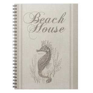 Beach House Seahorse Seashore Notitieboek