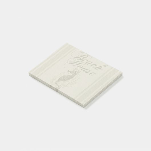 Beach House Seahorse Seashore Post-it® Notes (Schuin)