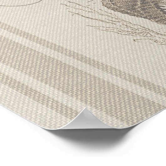 Beach House Seahorse Seashore Poster (Hoek)