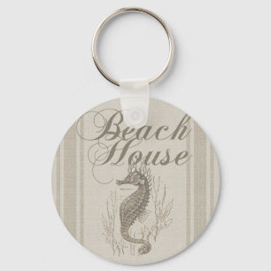 Beach House Seahorse Seashore Sleutelhanger