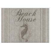 Beach House Seahorse Seashore Snijplank (Voorkant)