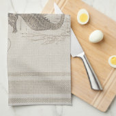 Beach House Seahorse Seashore Theedoek (Quarter Fold)