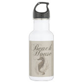 Beach House Seahorse Seashore Waterfles (Voorkant)