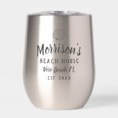 Beach House Seashell Clam Shell Gepersonaliseerde  (Voorkant)