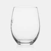 Beach House Seashell Clam Shell Gepersonaliseerde  Wijnglas Zonder Voet (Achterkant)