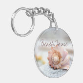 Beach House Seashell Sleutelhanger (Voorkant Links)