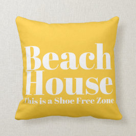 Beach House Shoe Free Zone Pillow Kussen