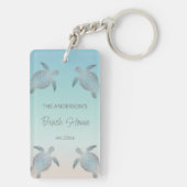 Beach House Silver Turtles Sleutelhanger (achterkant)