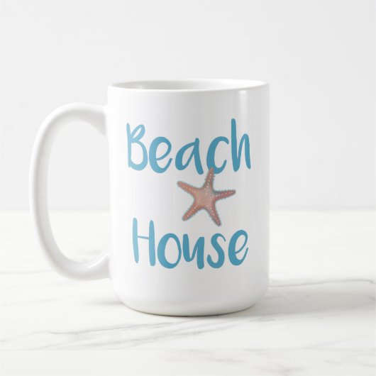 Beach House Starfish Koffiemok (Links)