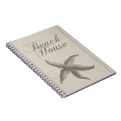 Beach House Starfish Seashore Notitieboek (Rechterzijde)