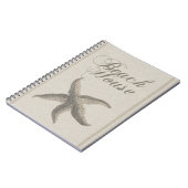 Beach House Starfish Seashore Notitieboek (Linkerzijde)